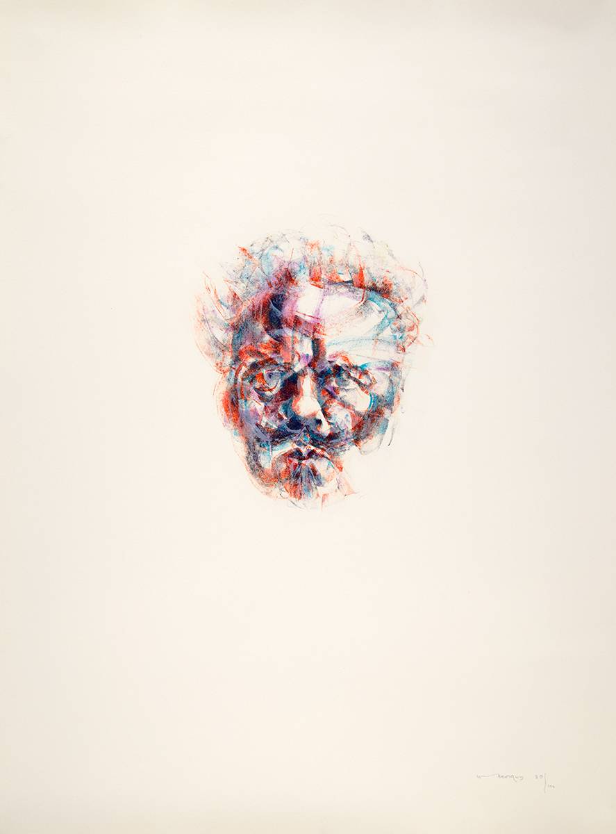 HEAD OF STRINDBERG, c.1979/80 by Louis le Brocquy HRHA (1916-2012) at Whyte's Auctions
