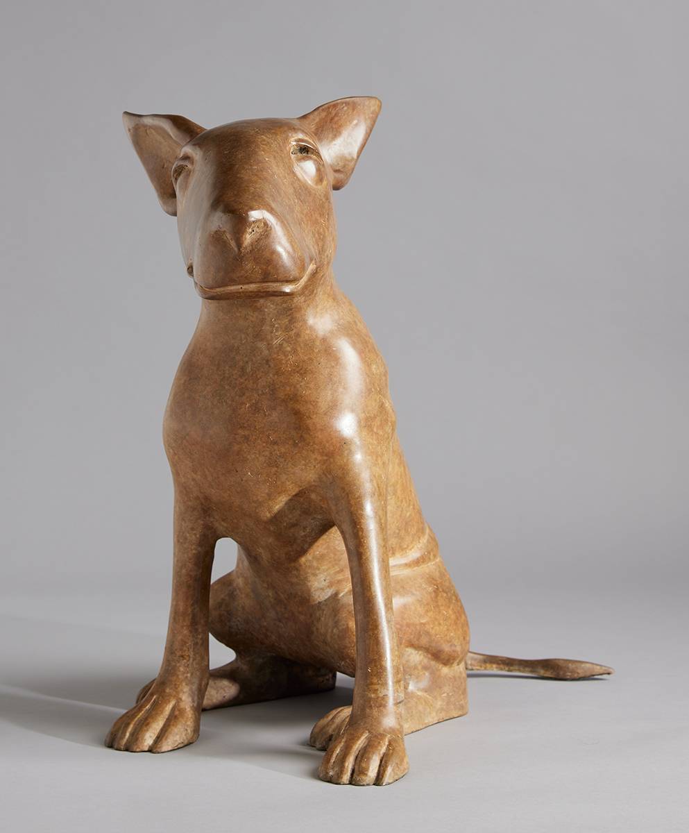 AILBE (SEATED PITBULL) by Anthony Scott (b.1968) at Whyte's Auctions