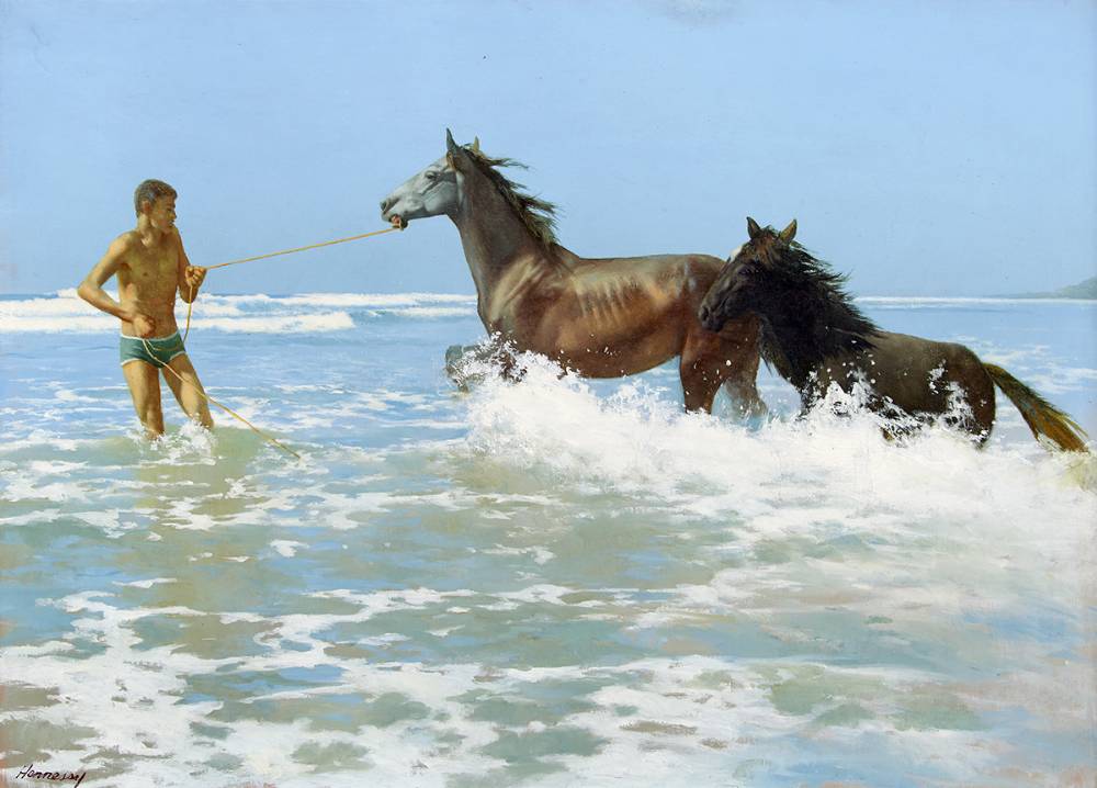 MARE AND FOAL VI by Patrick Hennessy sold for 8,000 at Whyte's Auctions