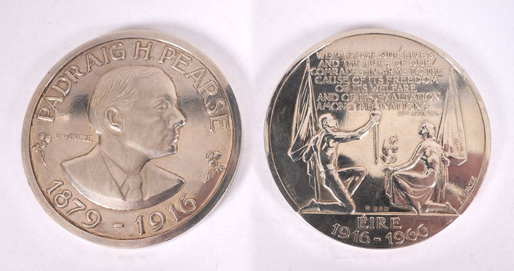 Charles Stewart Parnell and Pdraig Pearse commemorative medals (6). at Whyte's Auctions