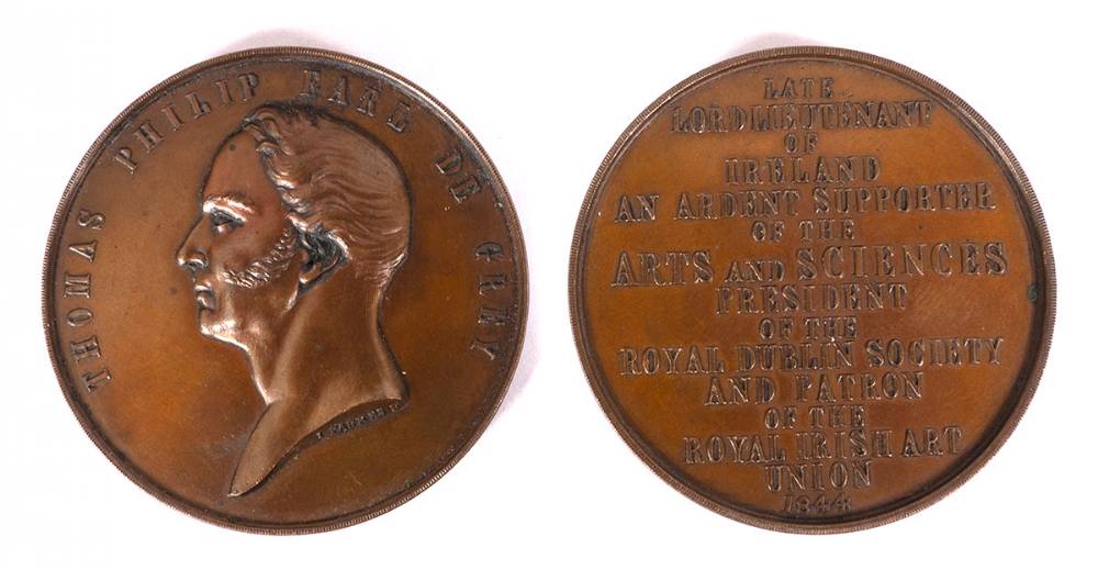 1844. Lord De Grey medal. at Whyte's Auctions