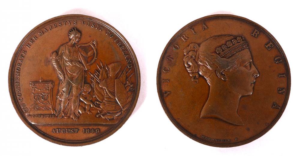 Queen Victoria visits to Ireland collection of medals. (9) at Whyte's Auctions