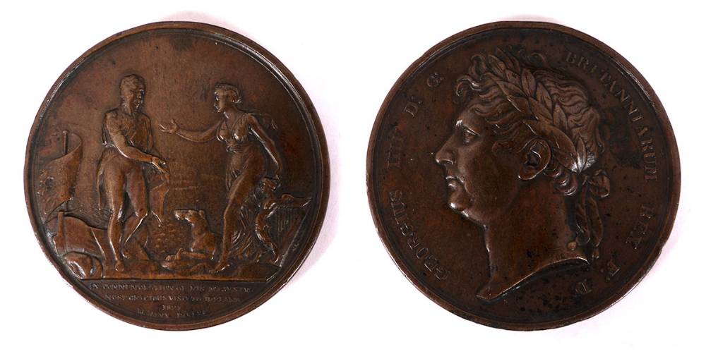 1821 George IV visit to Ireland medals (4) at Whyte's Auctions