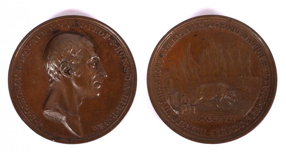 1817. Royal Dublin Society medal for Charles Giesecke. at Whyte's Auctions