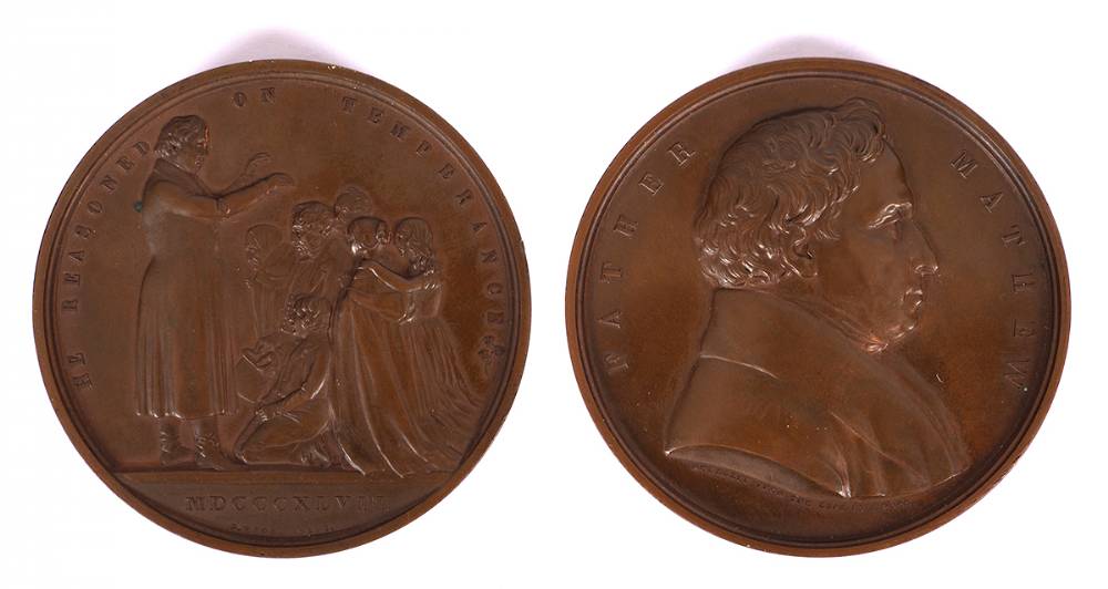 1847. Father Mathew  medal. at Whyte's Auctions