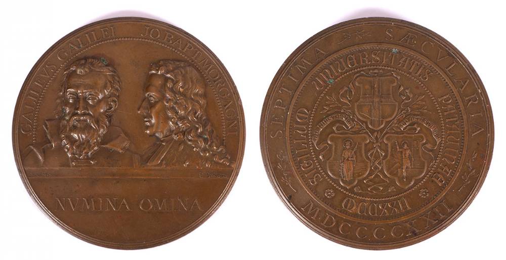 1922 Gallileo and Jenner commemorative medals at Whyte's Auctions