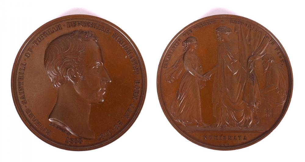 1855 Richard Sainthill, numismatist, medal. at Whyte's Auctions