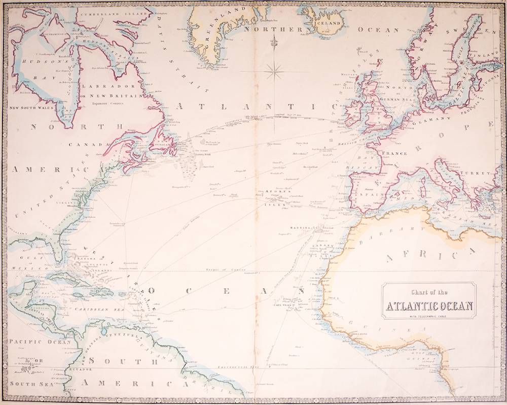 19th century maps: Ireland by Neale and Atlantic Ocean by Phillips. at Whyte's Auctions