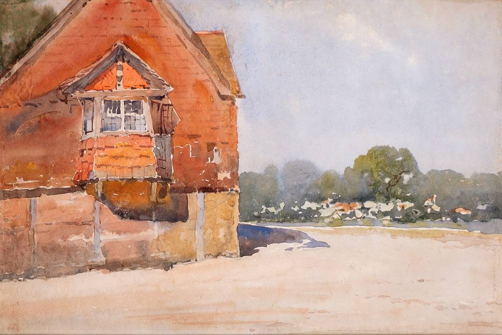 THE CORNER HOUSE by Claude Hayes RI ROI (1852-1922) at Whyte's Auctions