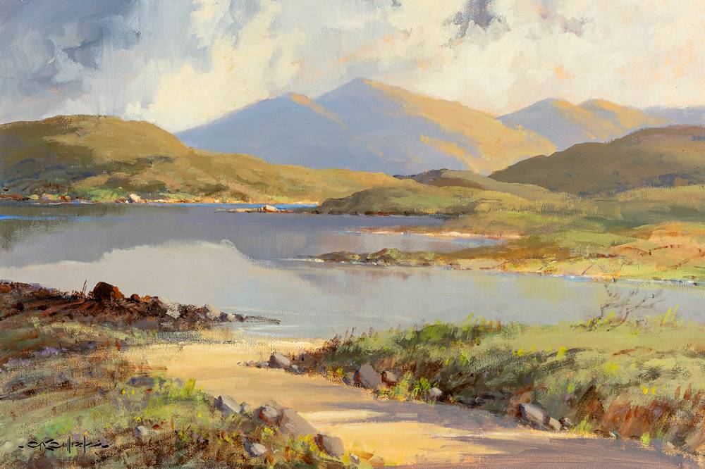 KYLEMORE LOUGH, CONNEMARA, COUNTY GALWAY by George K. Gillespie RUA (1924-1995) at Whyte's Auctions