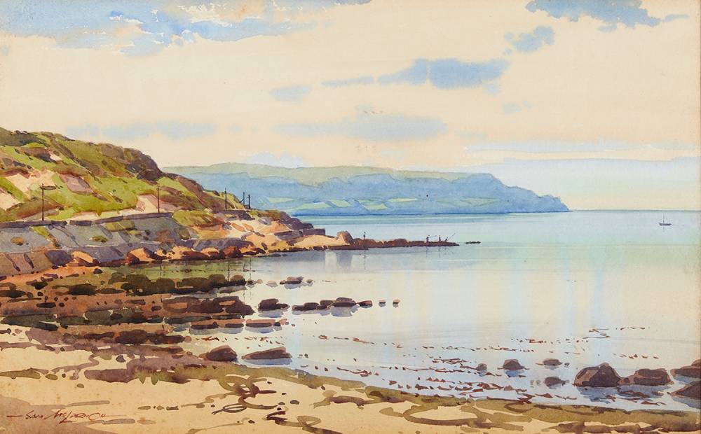 ANTRIM COAST AND GARRON POINT by Sam McClarnon (1923-2013) at Whyte's Auctions