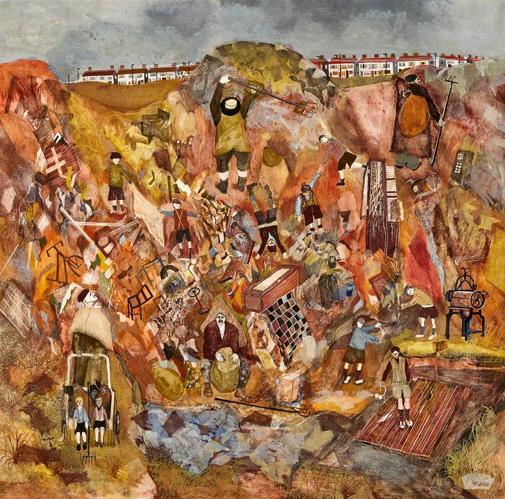 THE DUMP AT BALLYFERMOT, DUBLIN by Ronald McGrath sold for 800 at Whyte's Auctions
