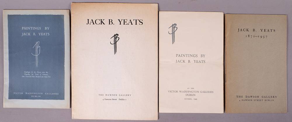 JACK YEATS & PAINTINGS BY JACK YEATS CATALOGUES [SET OF FOUR] by Jack Butler Yeats RHA (1871-1957) at Whyte's Auctions