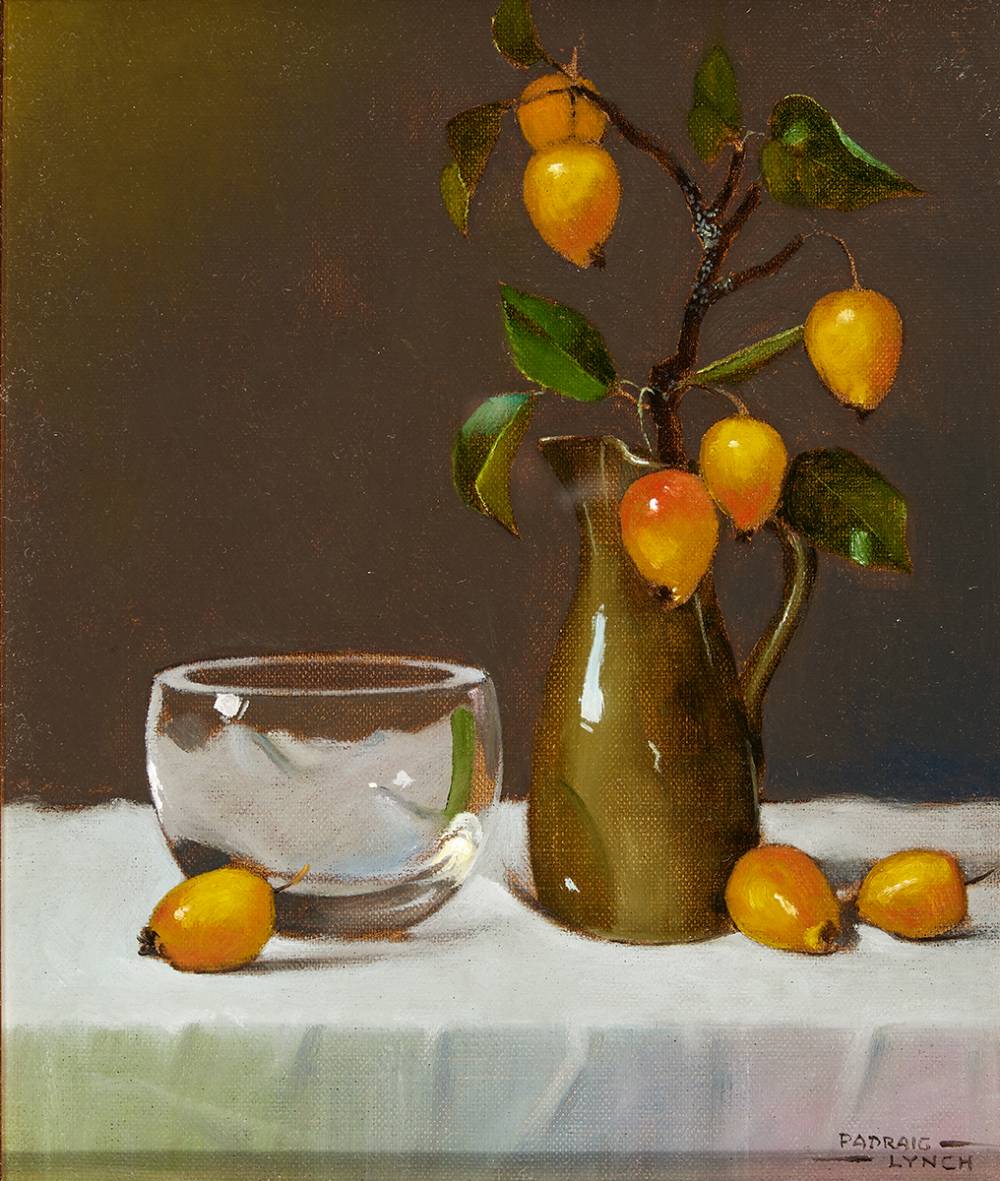 STILL LIFE WITH CRABAPPLES, 2006 by Padraig Lynch (b.1936) at Whyte's Auctions