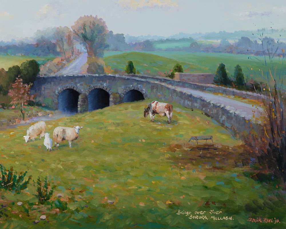 BRIDGE OVER RIVER BORORA, MULLAGH, COUNTY CAVAN, 1996 by Patrick Reel (b.1935) at Whyte's Auctions