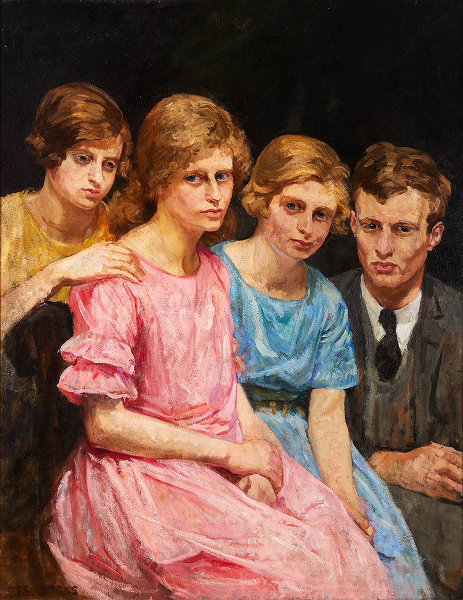 MY BROTHER'S CHILDREN by Estella Frances Solomons sold for 1,500 at Whyte's Auctions