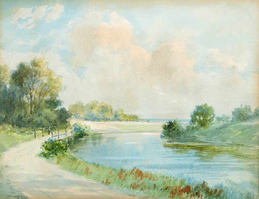 RURAL SCENE WITH BRIDGE by Douglas Alexander (1871-1945) at Whyte's Auctions