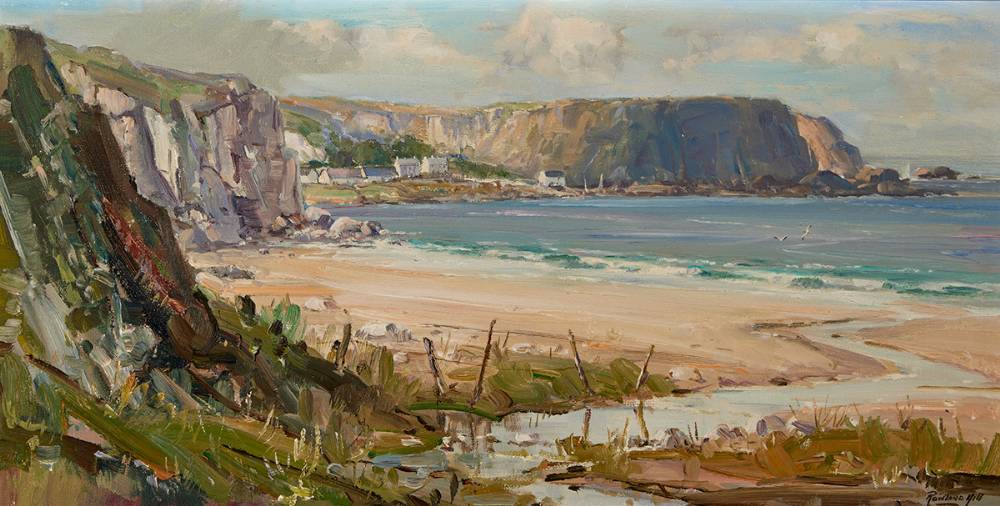 PORTBRADDAN, WHITE ROCK BAY, ANTRIM COAST, 1964 by Rowland Hill ARUA (1915-1979) at Whyte's Auctions