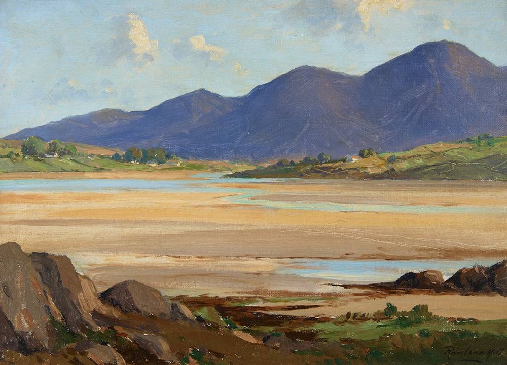MOURNE MOUNTAINS, DUNDRUM BAY, COUNTY DOWN by Rowland Hill ARUA (1915-1979) at Whyte's Auctions