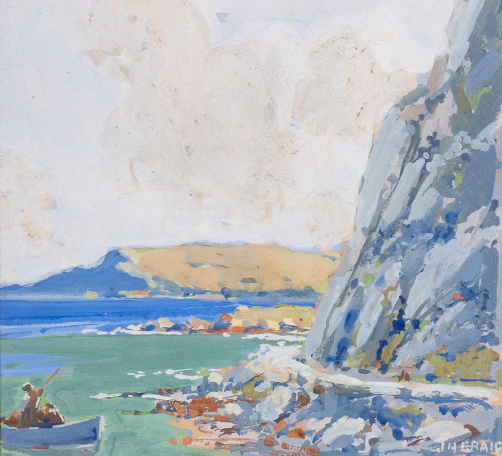 ANTRIM COAST TOWARDS CUSHENDUN, c.1932 by James Humbert Craig RHA RUA (1877-1944) at Whyte's Auctions