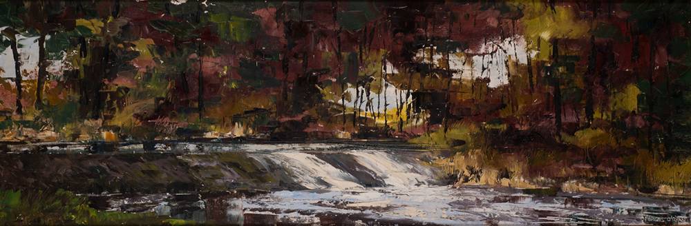 LARCHWOOD AND WATERFALL by Fergus O'Ryan RHA (1911-1989) at Whyte's Auctions