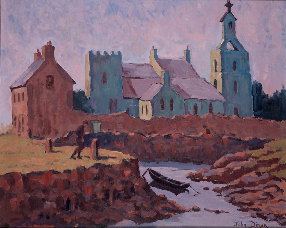 THE MONASTERY, ROUNDSTONE, COUNTY GALWAY by John Dinan sold for 500 at Whyte's Auctions