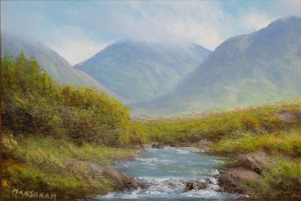 DELPHI VALLEY, COUNTY MAYO by Gerry Marjoram (b.1936) at Whyte's Auctions