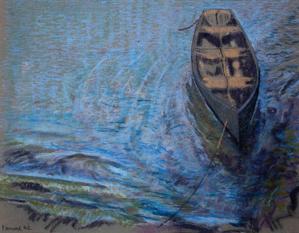 THE BOAT AT REST ON SUNDAY, RUSH, 1942 by Patrick Leonard HRHA (1918-2005) at Whyte's Auctions