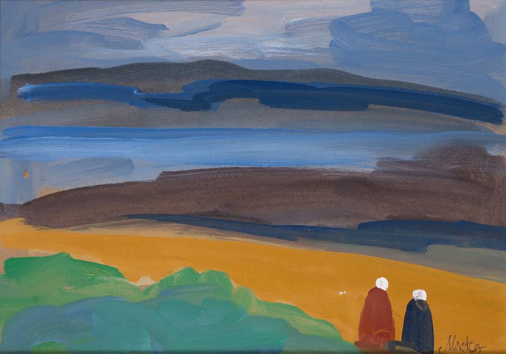 FIGURES IN A LANDSCAPE by Markey Robinson (1918-1999) at Whyte's Auctions