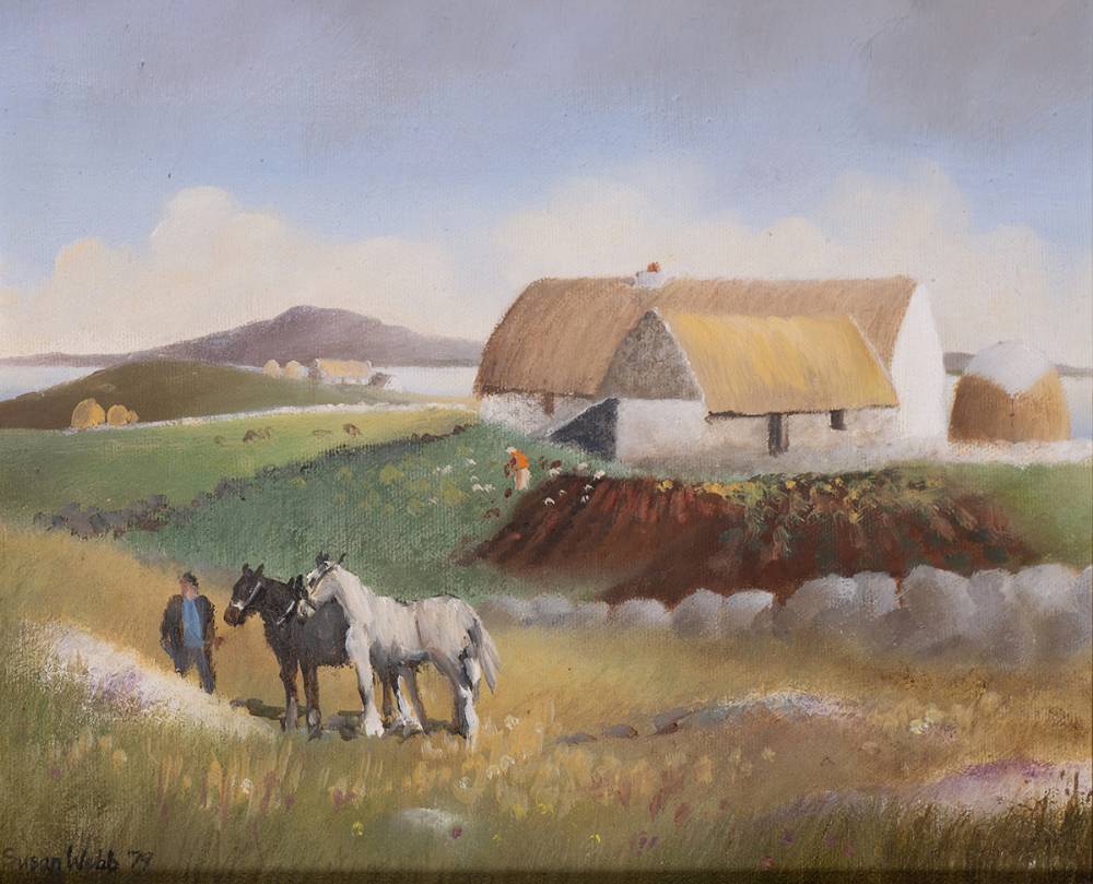 PONIES IN CONNEMARA, 1979 by Susan Mary Webb (b.1962) at Whyte's Auctions