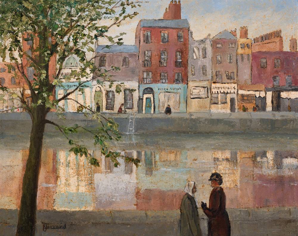 DUBLIN QUAYS by Yann Renard Goulet sold for 1,000 at Whyte's Auctions