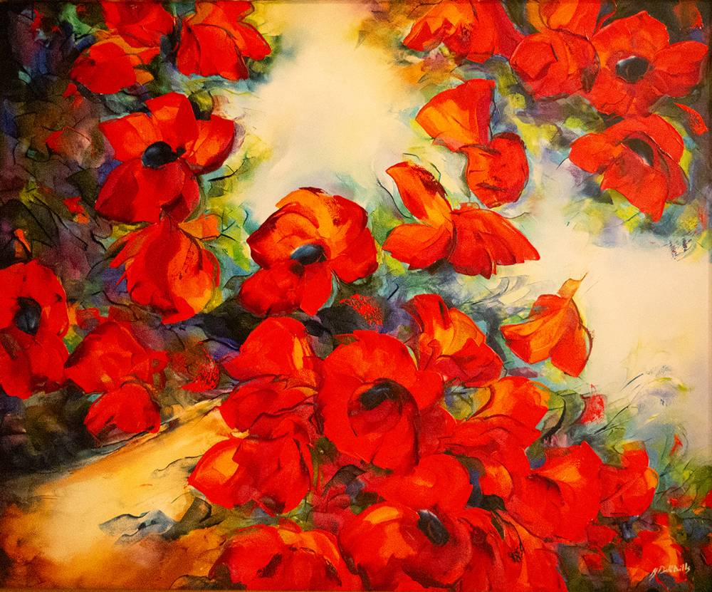 POPPIES by Marie-Nolle Deltoille (b.1961) at Whyte's Auctions