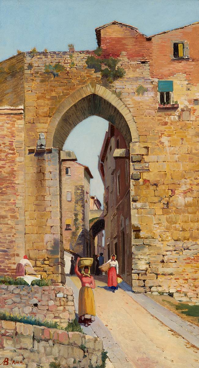 PORT SUSANNA, PERUGIA, c.1890 by Augustus Nicholas Burke sold for 6,800 at Whyte's Auctions