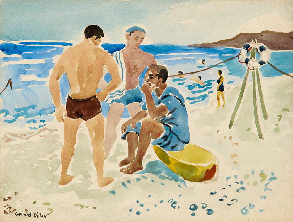 BATHERS by Gerard Dillon sold for 5,400 at Whyte's Auctions