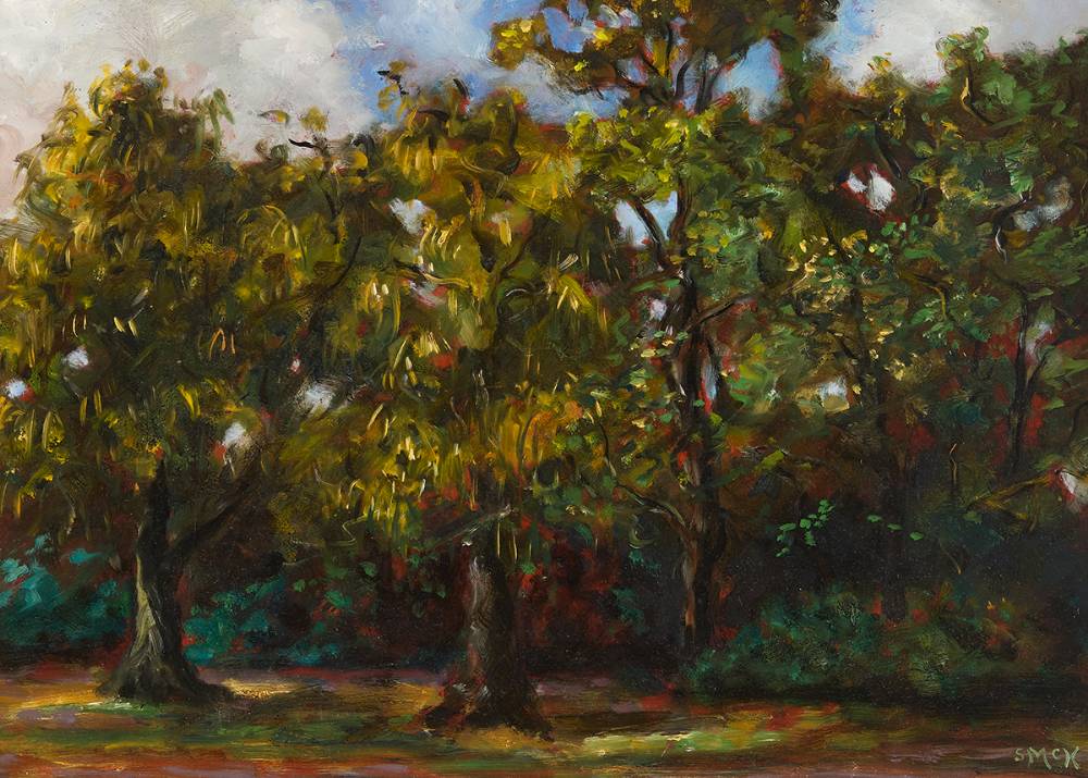 CHESTNUT TREES, 1983 by Stephen McKenna PPRHA (1939-2017) at Whyte's Auctions