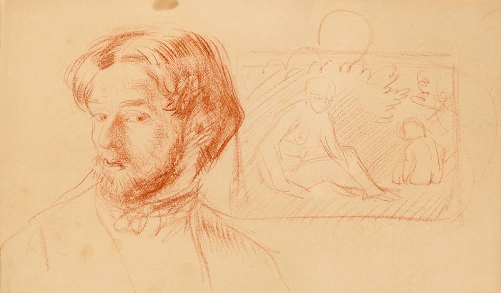 SELF PORTRAIT by Augustus Edwin John sold for 6,000 at Whyte's Auctions