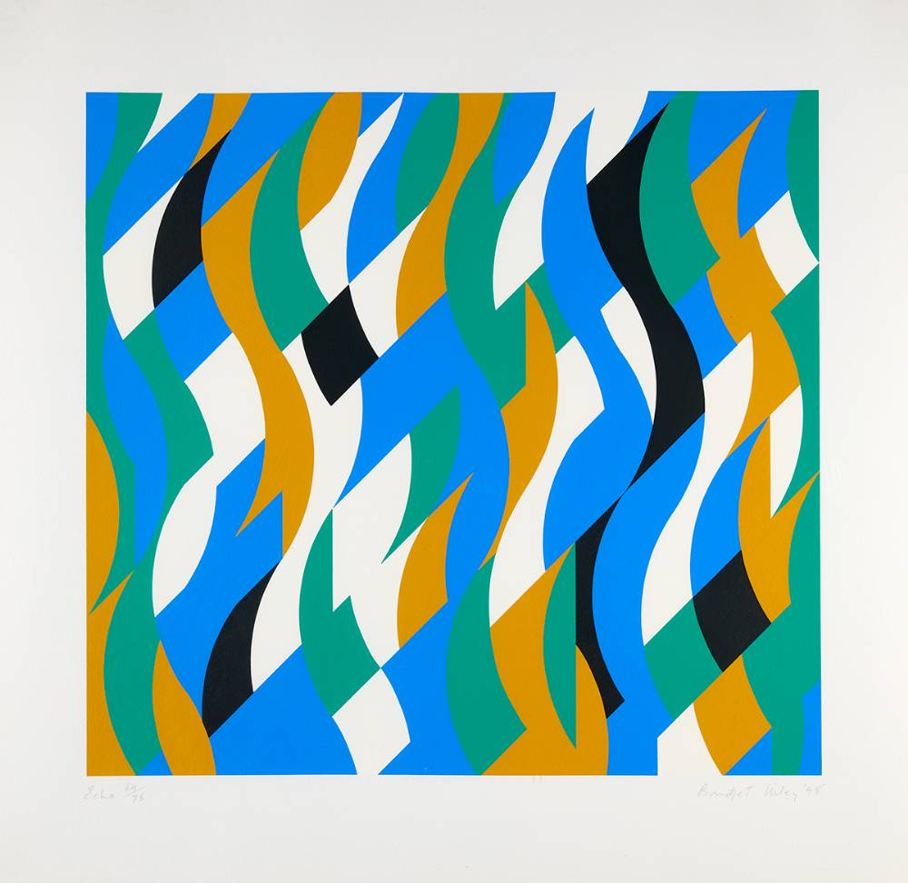 ECHO, 1998 by Bridget Riley sold for 8,000 at Whyte's Auctions
