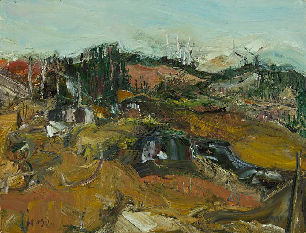 UNTITLED [RURAL SCENE WITH WIND TURBINES], 1999 by Nick Miller (b.1962) at Whyte's Auctions