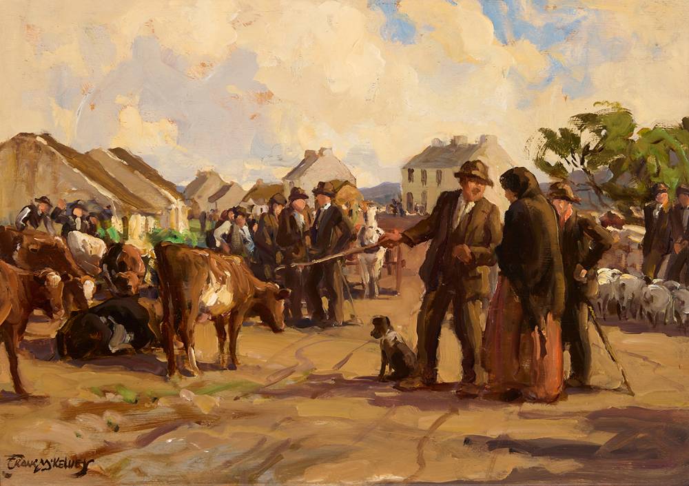 FAIR DAY by Frank McKelvey sold for 10,500 at Whyte's Auctions