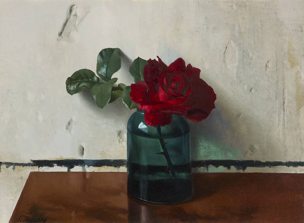 THE FAVOURED ROSE, c.1966 by Patrick Hennessy sold for 4,800 at Whyte's Auctions