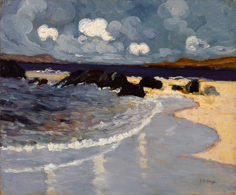 LITTLE WAVES, ACHILL, 1915-19 by Grace Henry sold for 30,000 at Whyte's Auctions