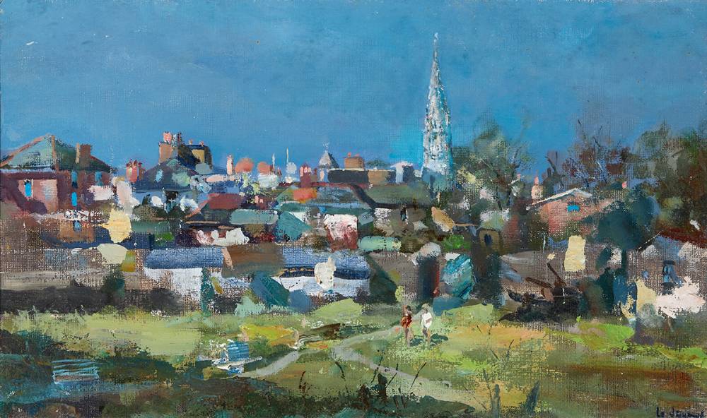 TOWN IN WEXFORD by James le Jeune sold for 1,700 at Whyte's Auctions