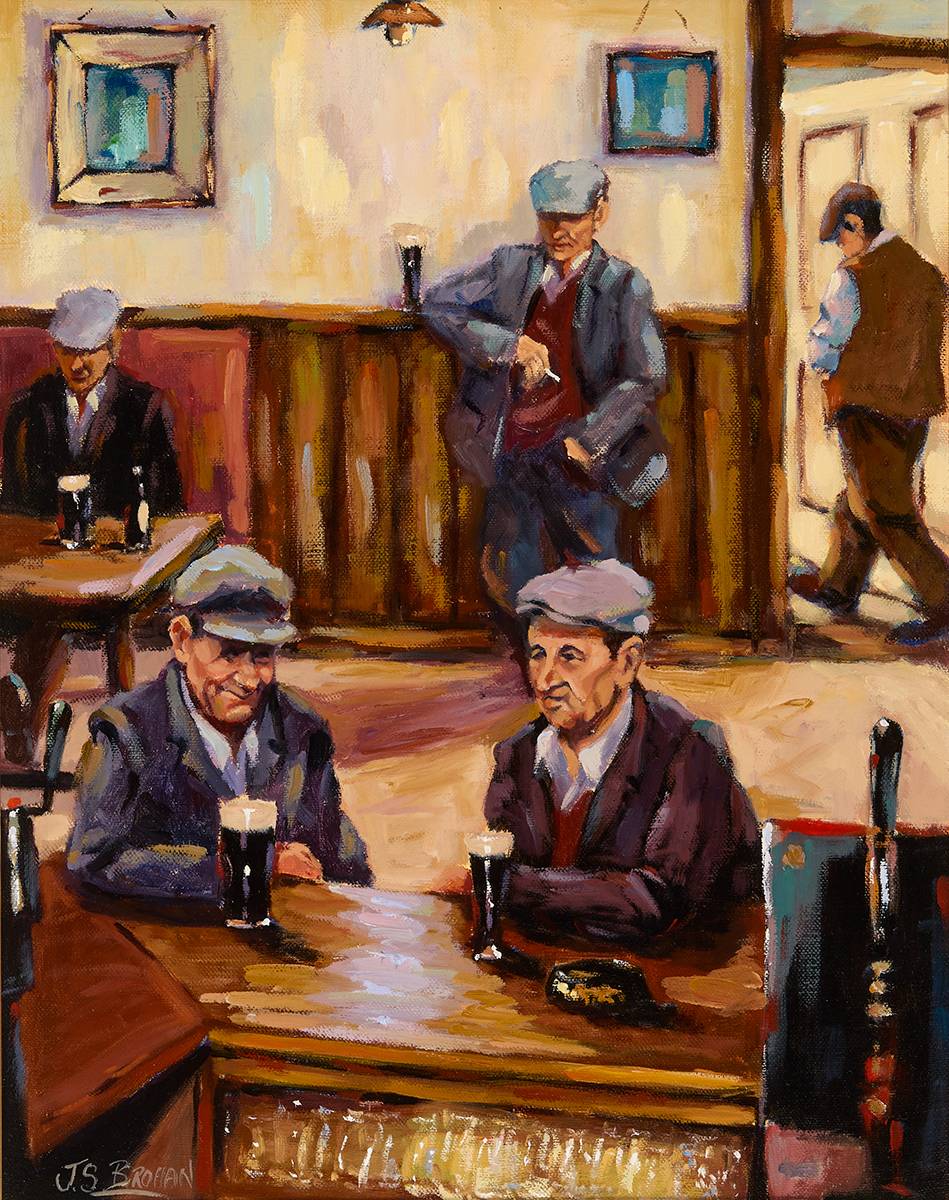 TIME FOR A CHAT by James S. Brohan (b.1952) at Whyte's Auctions