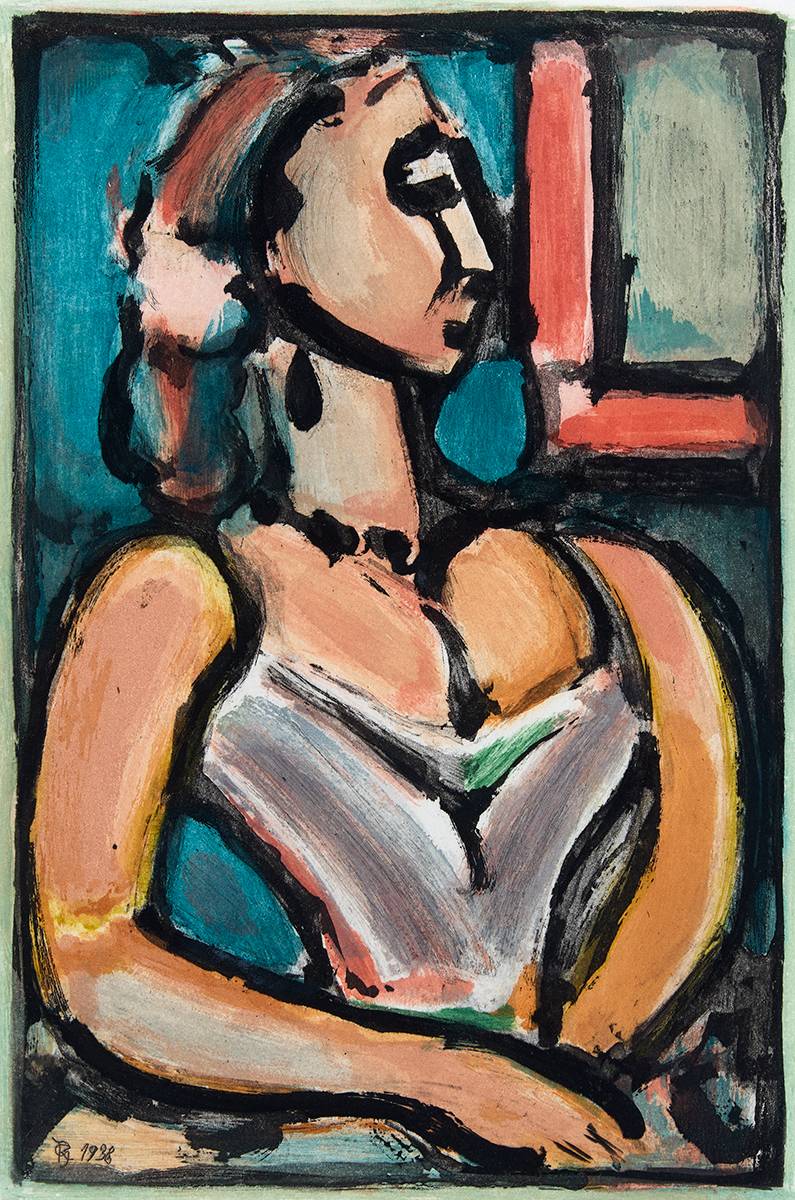 FEMME FIERE, 1938 by Georges Rouault (French, 1871-1958) at Whyte's Auctions