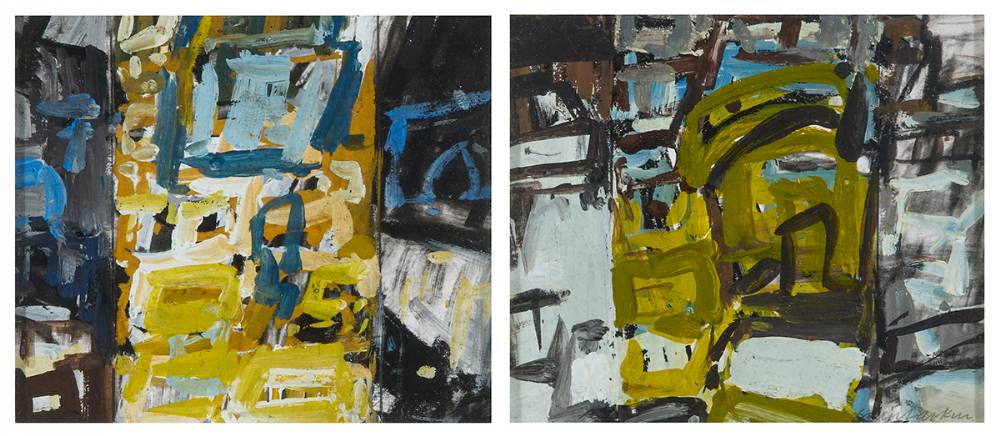 ON THE ROCKS [DIPTYCH] by Sen Larkin sold for 290 at Whyte's Auctions