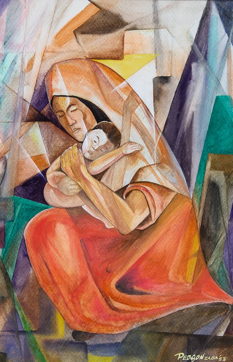 MOTHER AND CHILD, 1993 by Pedro Gonzaga sold for 100 at Whyte's Auctions