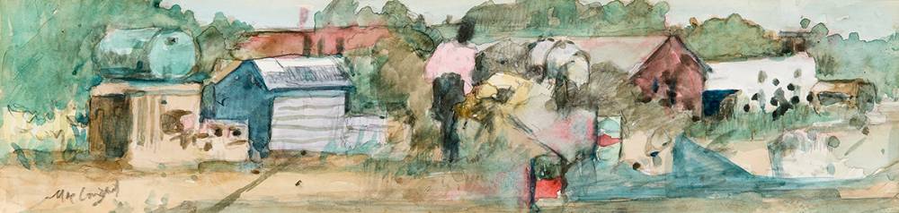 BUILDING SITE by Maurice MacGonigal PRHA HRA HRSA (1900-1979) at Whyte's Auctions