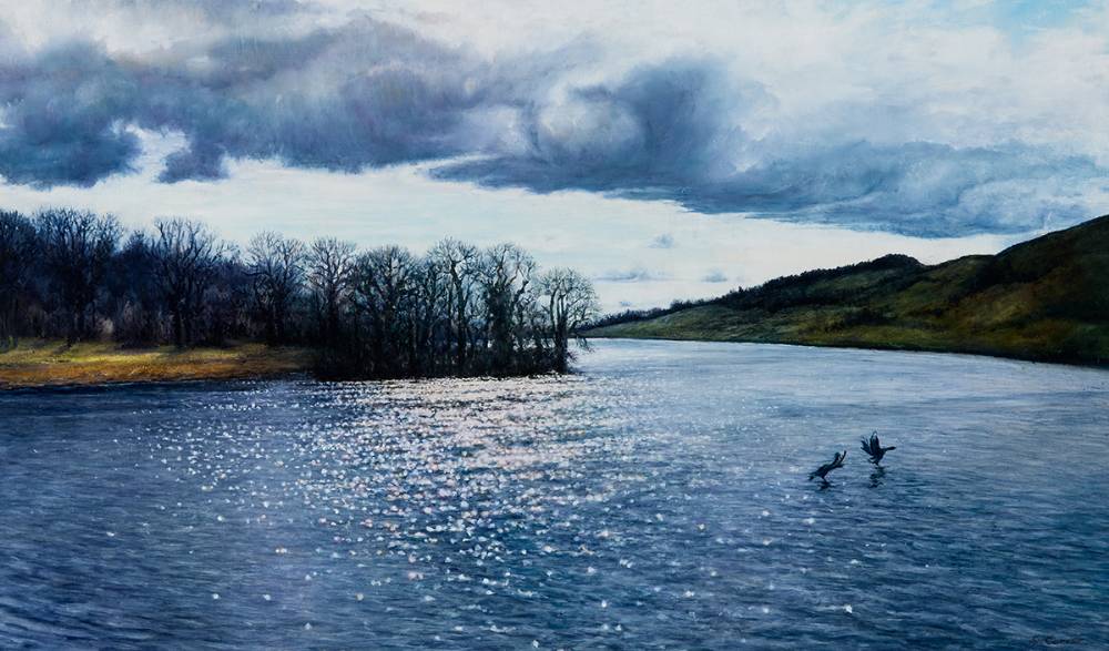 LAST LIGHT, LOUGH GUR, COUNTY LIMERICK, 2004 by Sarah Corner sold for 480 at Whyte's Auctions