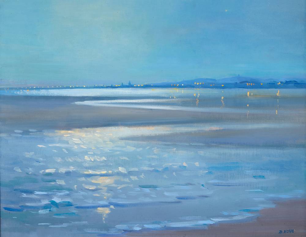 NOCTURNE, MERRION STRAND, DUBLIN by David Hone PPRHA (1928-2023) at Whyte's Auctions