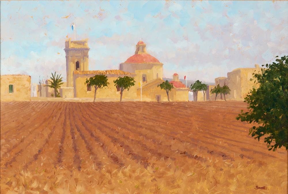 THE PLOUGHED FIELD, ATTARD, MALTA, 1983 by Brett McEntagart sold for 280 at Whyte's Auctions